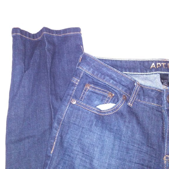 Apt 9 Jeans Womens Size 2 Modern Dark Wash Denim Cotton Spandex Waist 15" Rise 8 - Picture 6 of 11